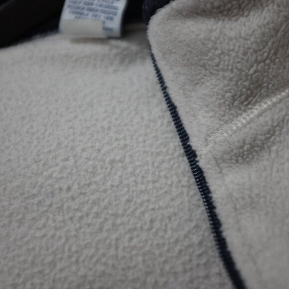 Vintage Old Navy cream sherpa fleece jacket half zip size XL - Picture 4 of 12